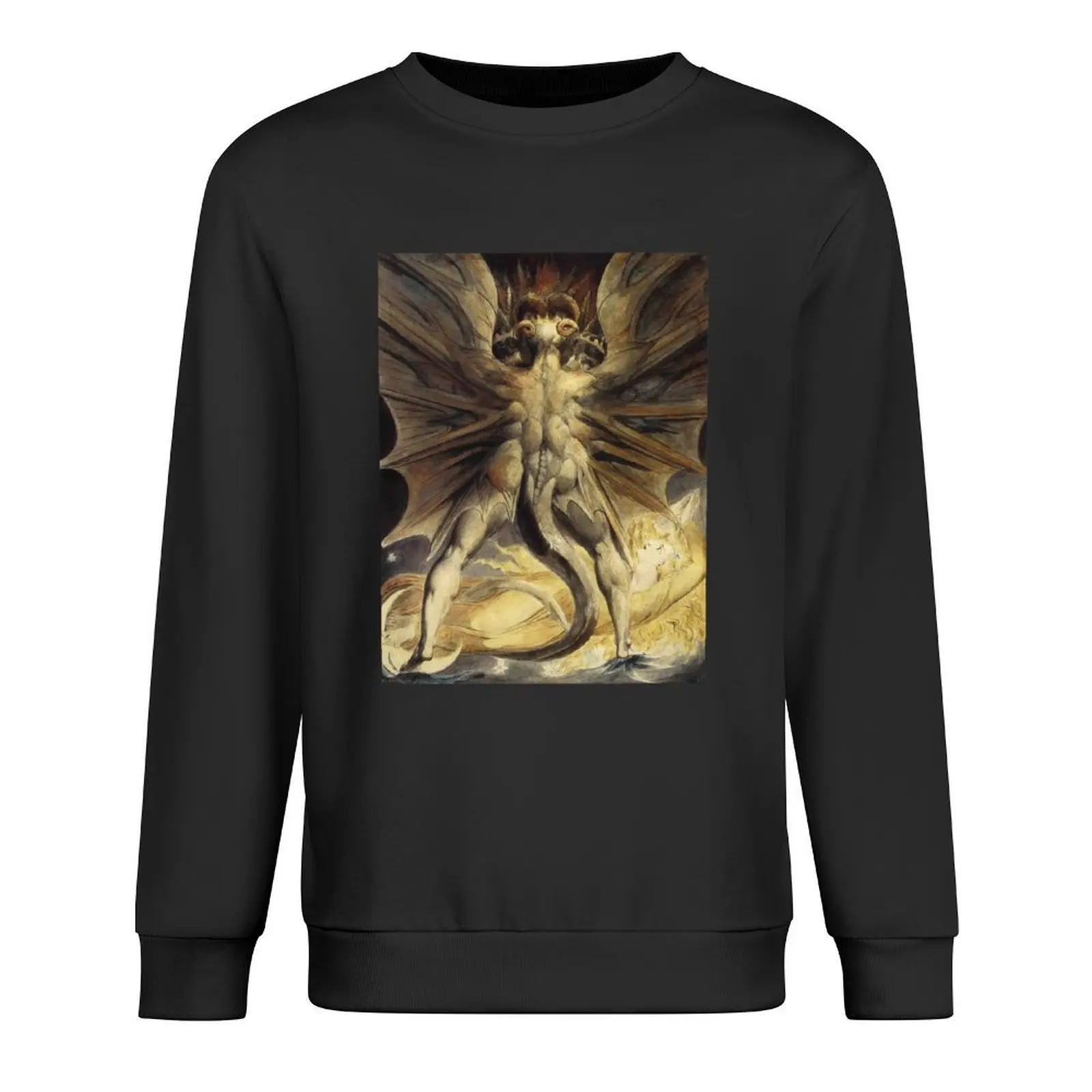 التنين الأحمر العظيم والنساء الملابس في الشمس من ويليام بليك بلوفر الخريف سترة الرجال البلوز #1