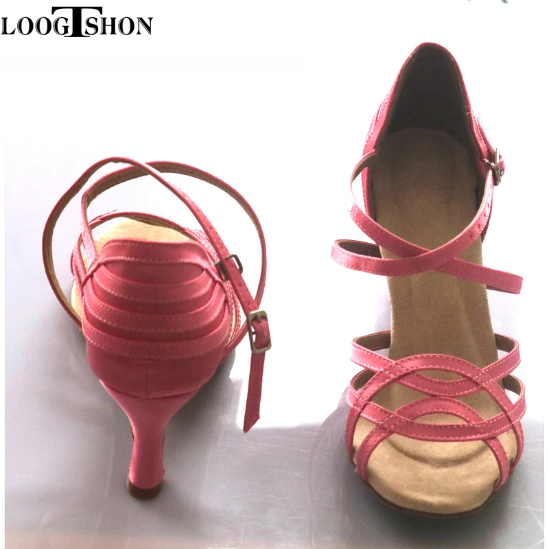 LOOGTSHON Women's boots Woman shoes ladies latin shoes dancing shoes Women summer shoe heel shoe latin dance shoes