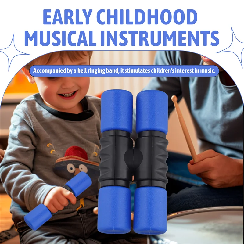 A89E-Portable Twist Shaker Double Row Shaker Band Accompaniment Rhythm Toys Hand Percussion For Studio,Band,Drummers