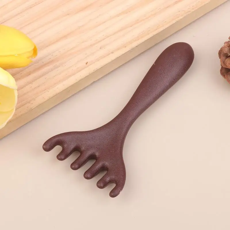 1Pc Plastic Meridian Massage Comb Body Gua Sha Tool Anti-static 6-Claw Head Massager+~
