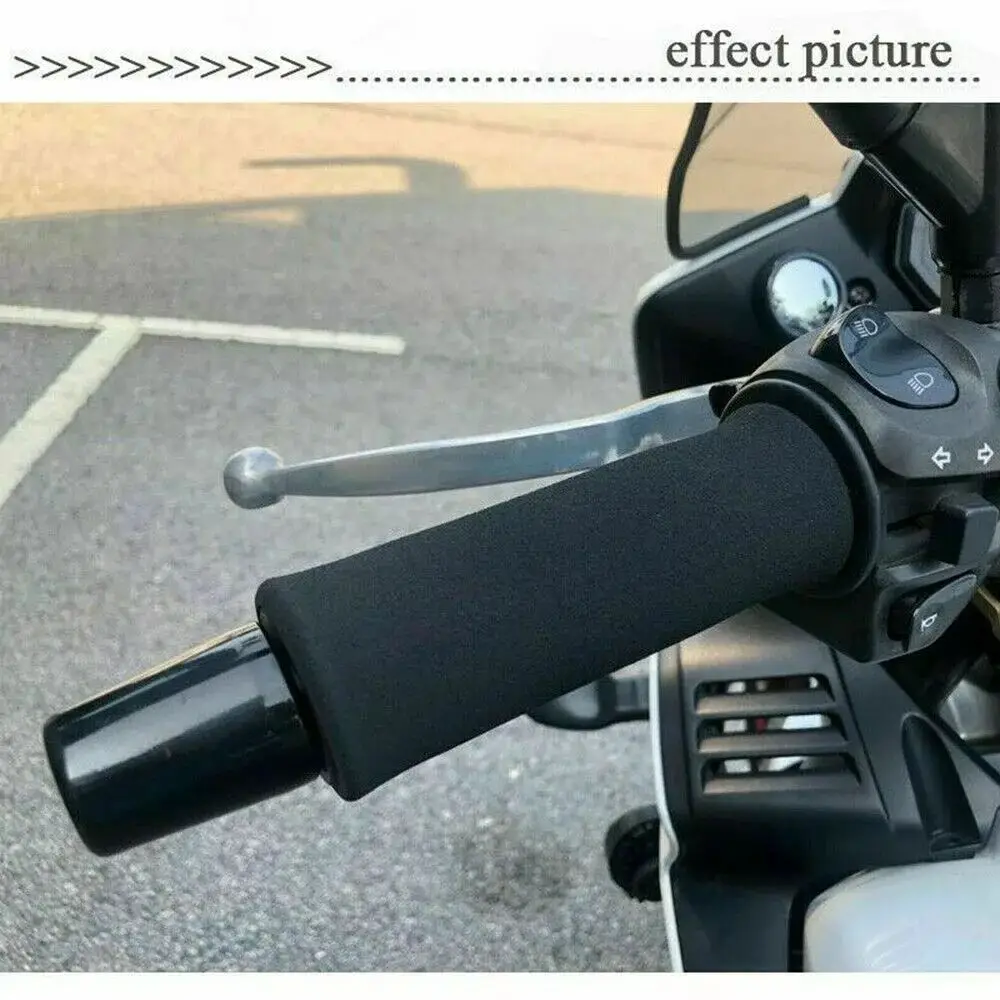 2PCS Motorcycle Handlebar Cover Slip-On Anti Vibration Comfort Handlebar Grip Sleeve Foam Anti-Slip Moto Handle Levers Grips