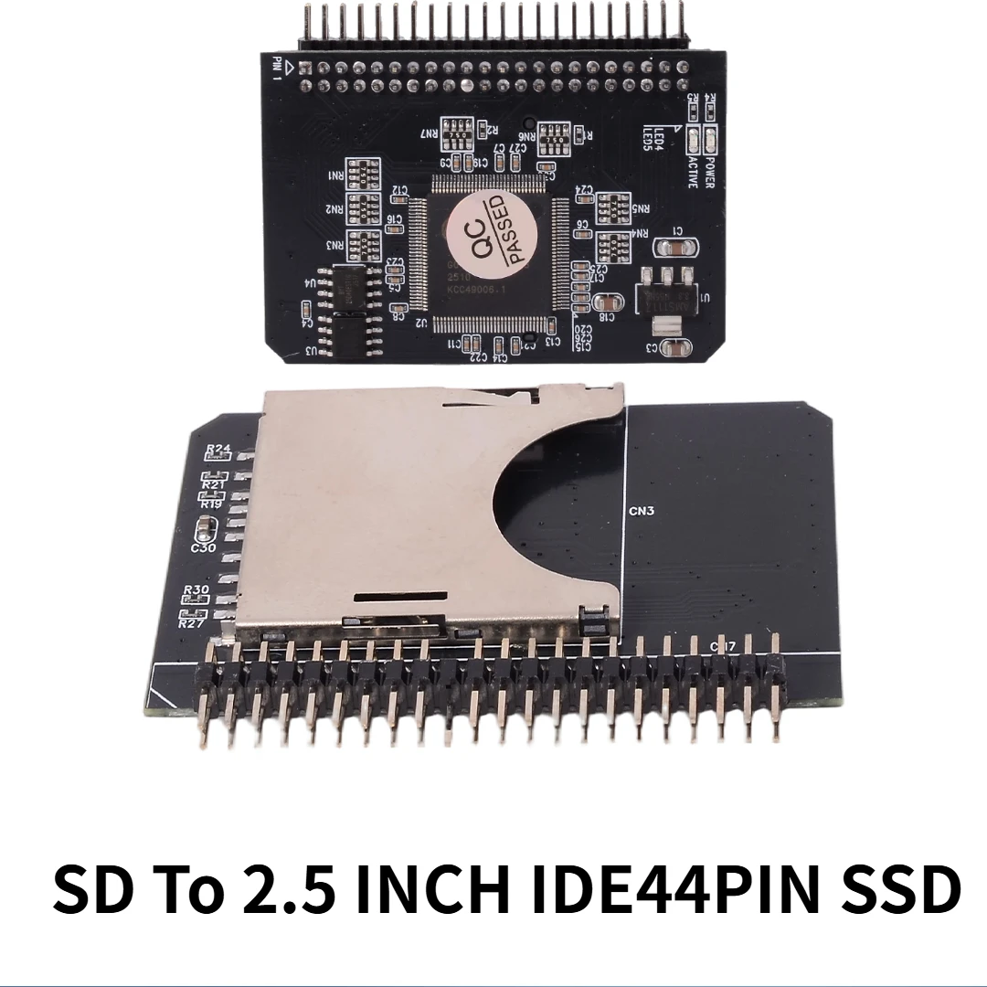 High-speed SD Card To IDE 2.5 Inch IDE 44Pin Adapter Card IDE SD Adapter SSD Expansion Board for Laptop PC Supports up to 128GB+