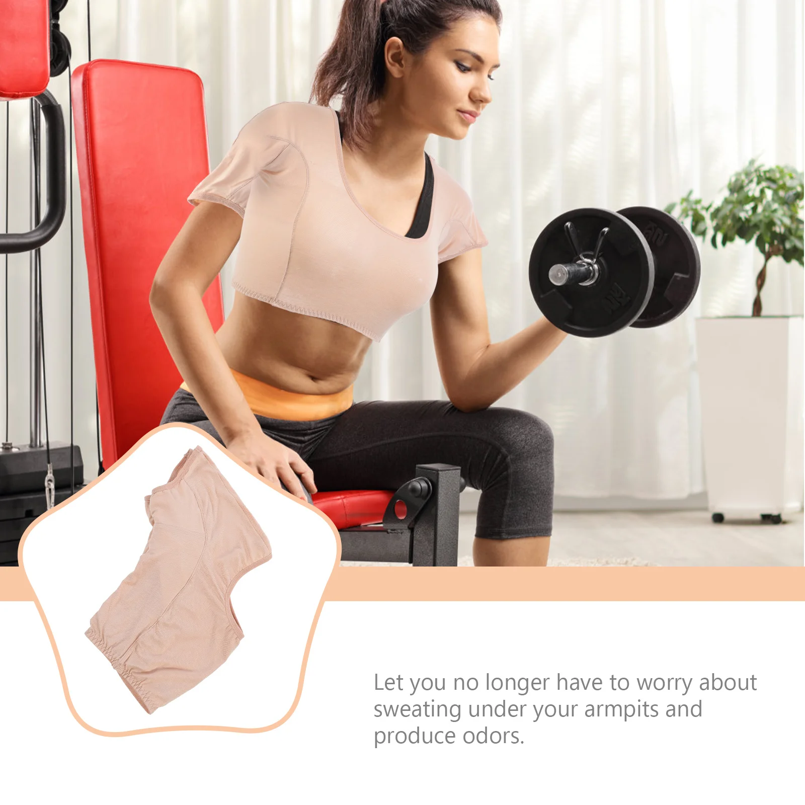 

Cotton Vest Sweat Absorbent Pads Women Armpit Protectors Quick Drying Reusable Elastic Sport Wear Underarm Shield Outdoor