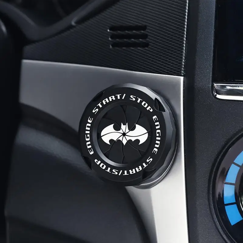 Push Start Button Cover Bat Design Start Stop Button Cover Protective Push Button Cover Universal Push Start Cover for Most Cars - view 4