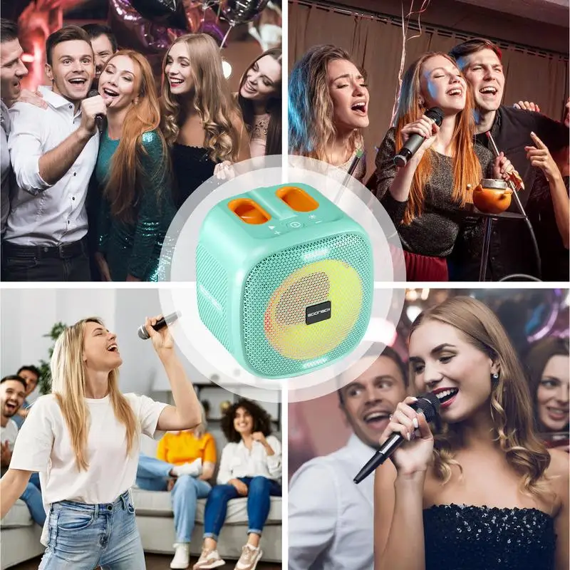 Alto-falante sem fio colorido alto-falantes de som claro alto-falantes de som claro qualidade som iluminar alto-falante emparelhamento estéreo sem fio