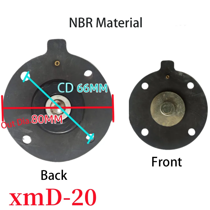 NBSANMINSE XMD-20/25/40/50/62/76 Plateau Bag Type GOYEN Electromagnetic Pulse Valve Diaphragm NBR Material Right Angle Free Ship