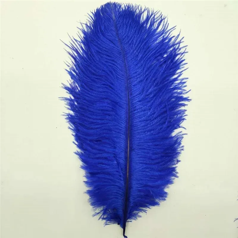 100Pcs/Lot Colored Ostrich Feathers for Crafts Wedding 25-30cm Handicraft Accessories Table Centerpieces Carnival Plumas Decor