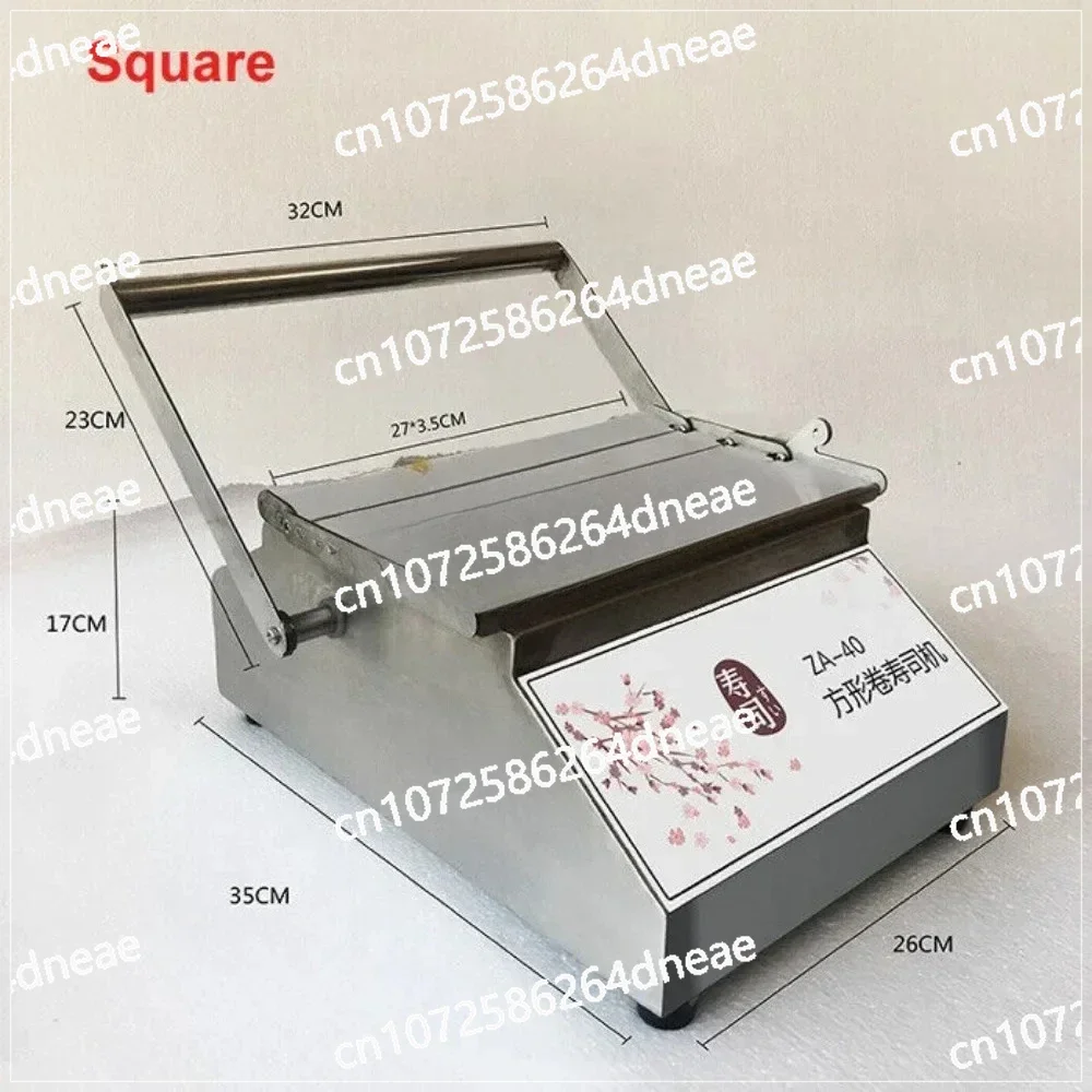 

Tabletop Square Sushi Forming Roller Maker Sushi Cutting Machine Round Sushi Roll Making Machine