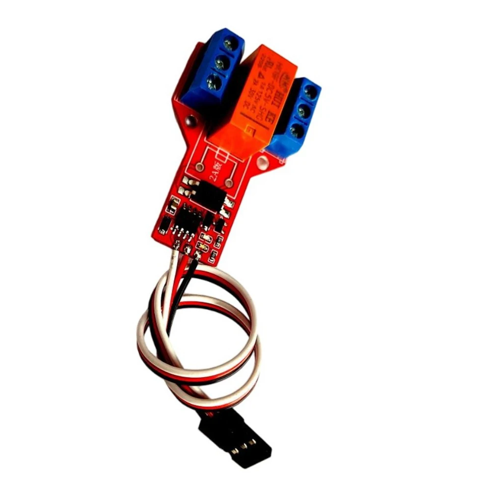 PWM RC Relay Switch 2 Group 1 Channel Electronic Switch 5V Receiver 2A 30VDC 1A 125VAC LED Indicator for RC Model Aircraft