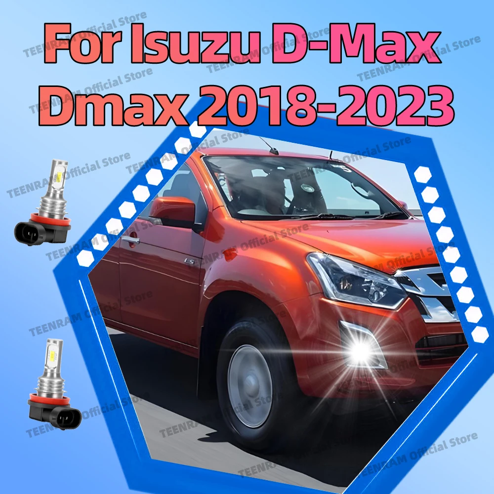 

2 шт. светодиодные противотуманные фары CSP для Isuzu D-Max Dmax 2018 2019 2020 2021 2022 2023 белые противотуманные фары 6000K Plug-N-Play