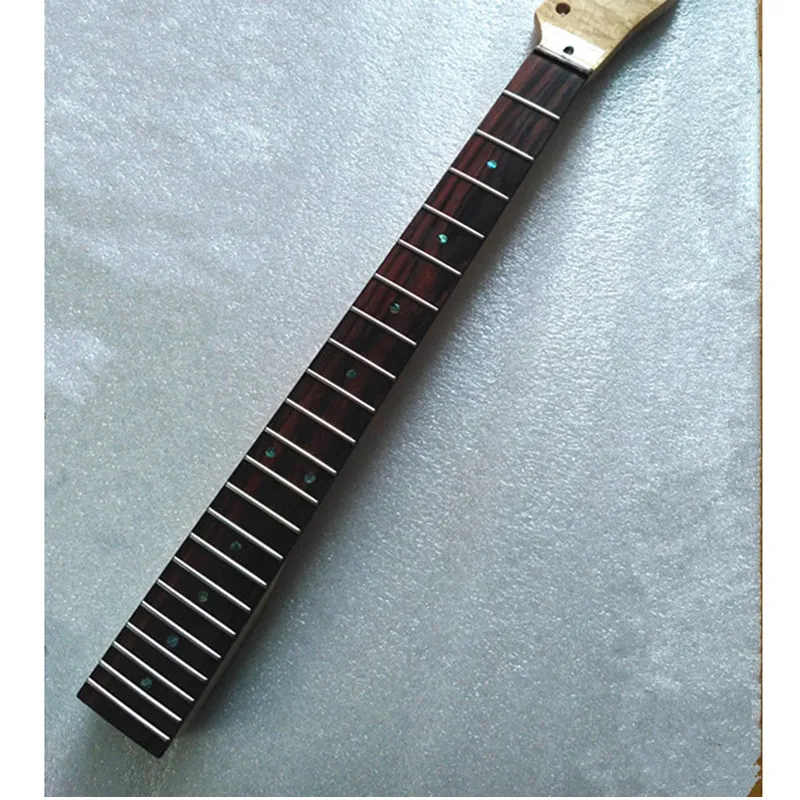 Disado 22 Frets Tiger Flame Material Maple Rosewood Fingerboard Electric Guitar Neck Wood Color Guitar Parts Accessories
