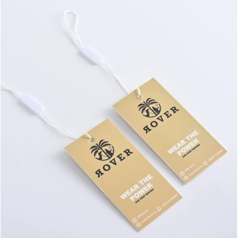 Custom..pieces.Custom Luxury Garment Paper Hangtag Packaging hang tags Shirt