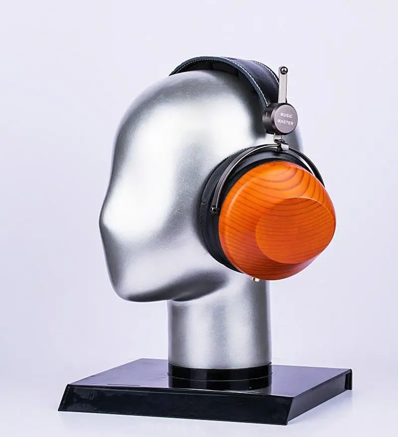 

MusicMaster 66mm Nano Diaphragm Wooden Hifi Audiophiles Closed-Back Over-Ear Full Size Magnetic Bass Stereo Headphones Earphones
