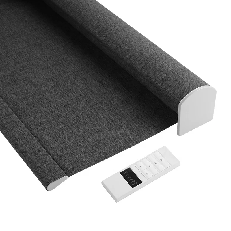 

Умные жалюзи с управлением через приложение, двойные электрические рулонные шторы блэкаут, тканевые жалюзи блэкаут