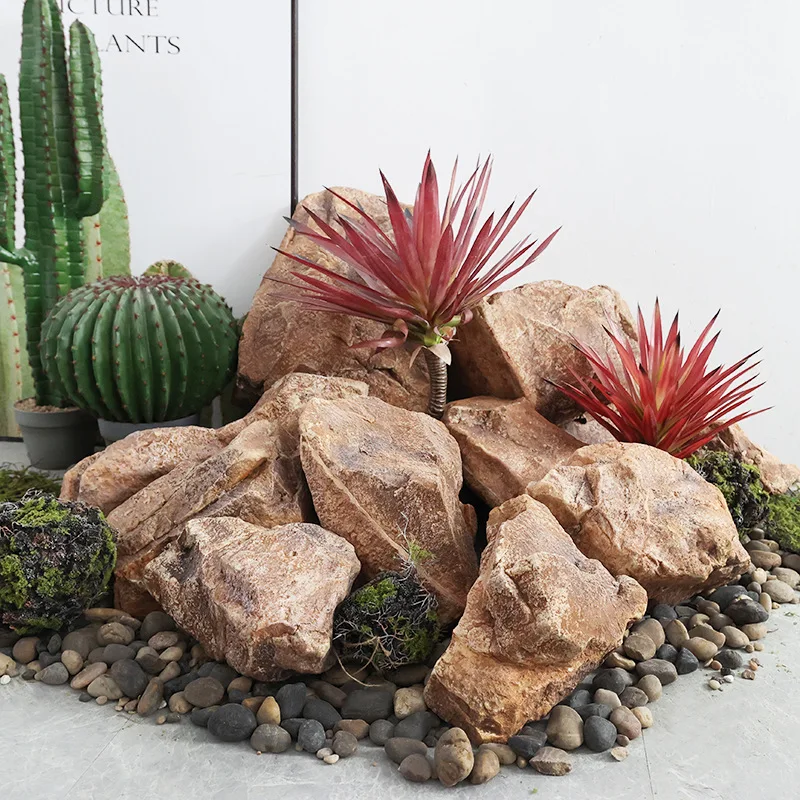 بو محاكاة رغوة حجر الجنينة حجر الفيلم والتلفزيون المناظر الطبيعية الدعائم كونترتوب زخرفة الديكور