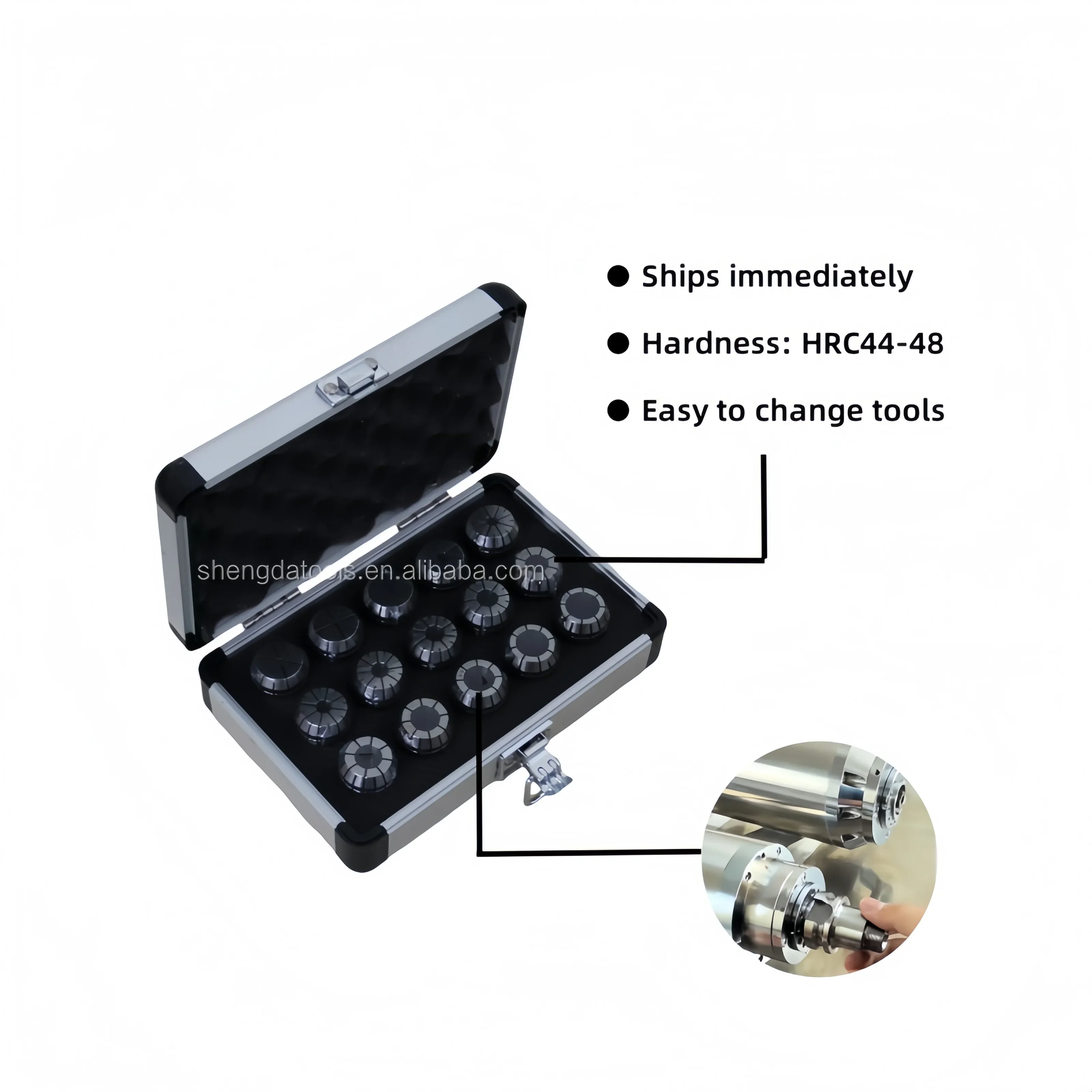 2026 ER25 Collet Set with 15PCS 0.008mm Chucks Machine Tools Accessories for CNC Milling Machine