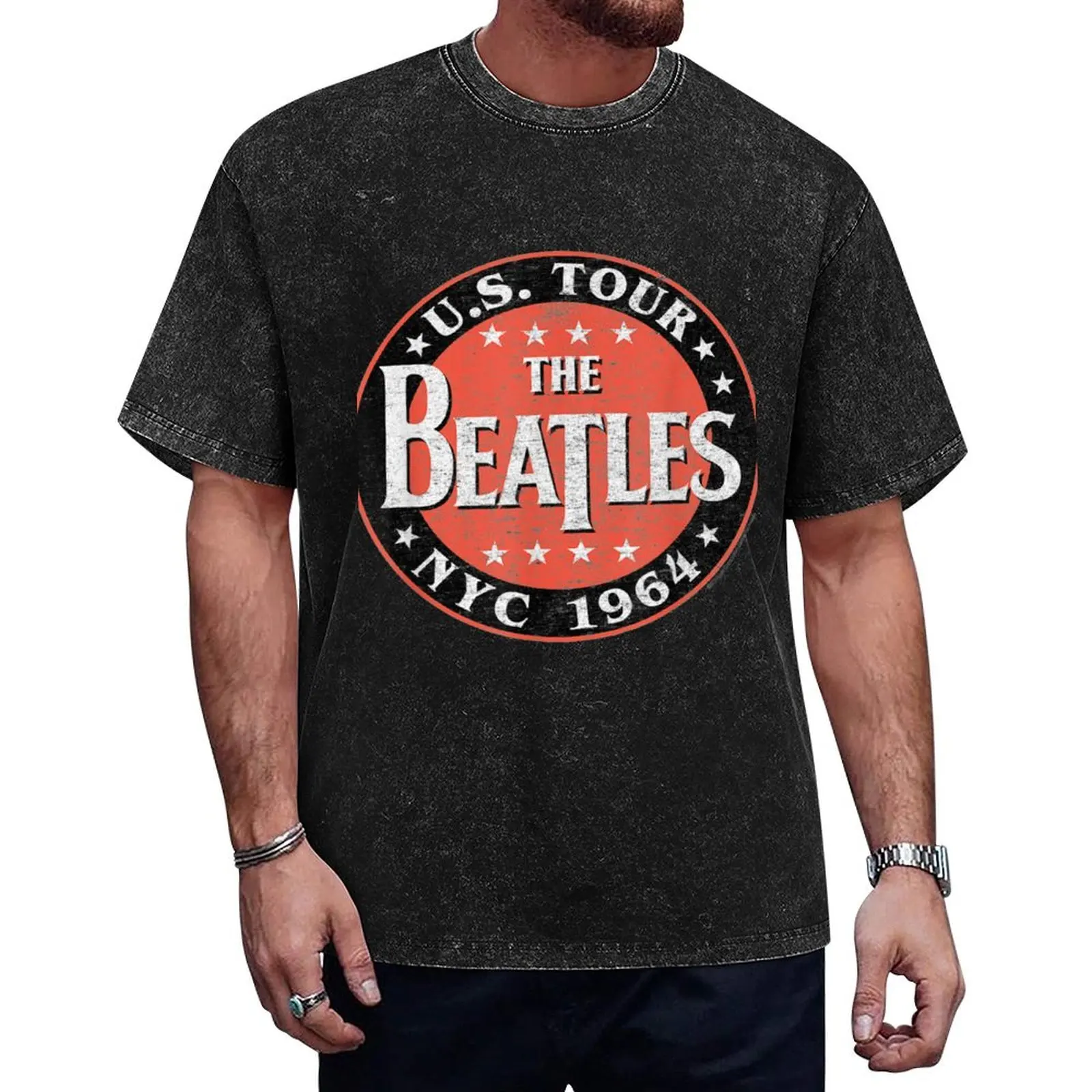 

Футболка The.Be4tles US Tour NYC 1964, одежда в стиле аниме, бутик одежды на день Святого Валентина, одежда больших размеров, мужские однотонные футболки