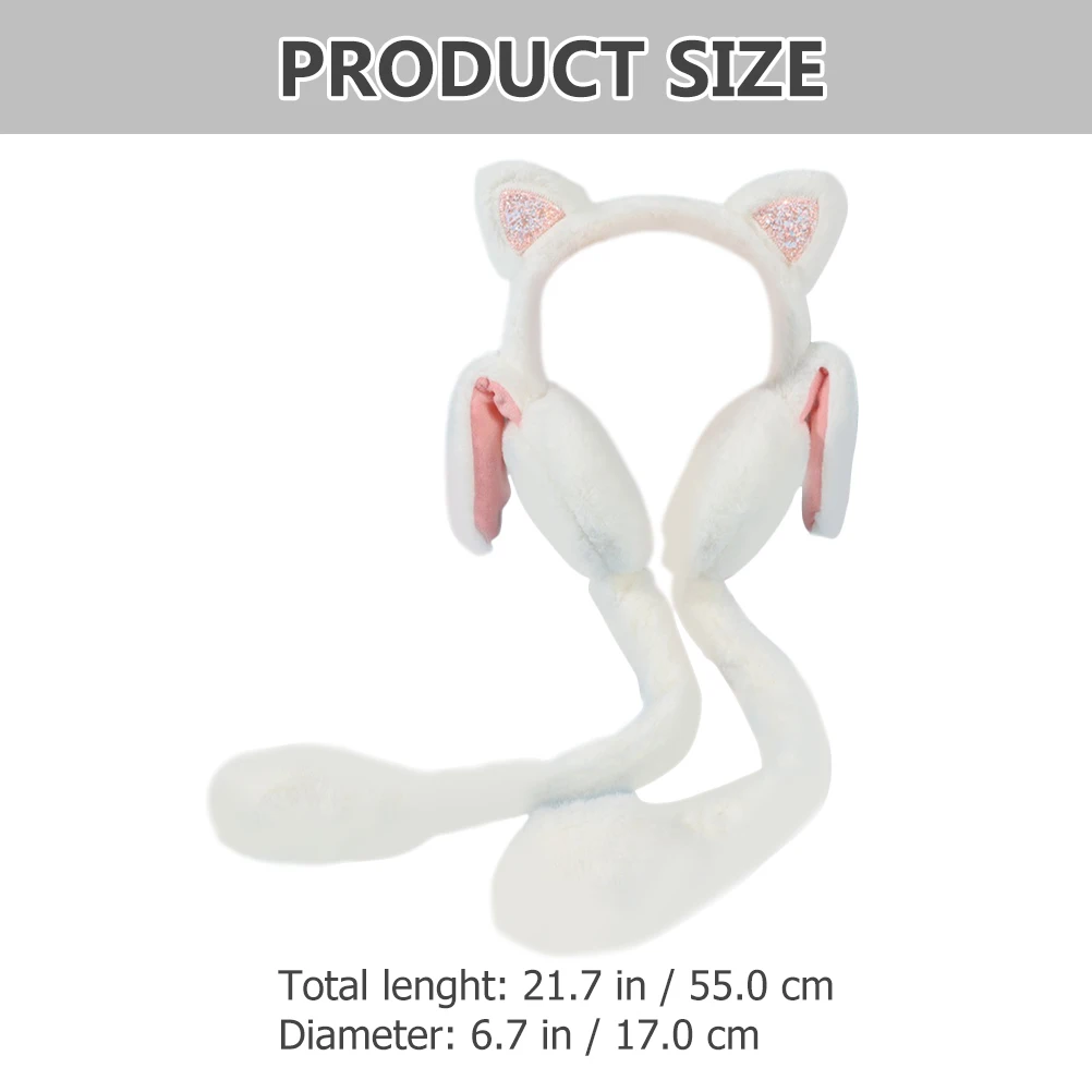 

Earmuffs Bunny Ear Warmer for Women Girls Cozy Furry Winter Animal Theme One Size Fits Most Warm Ear