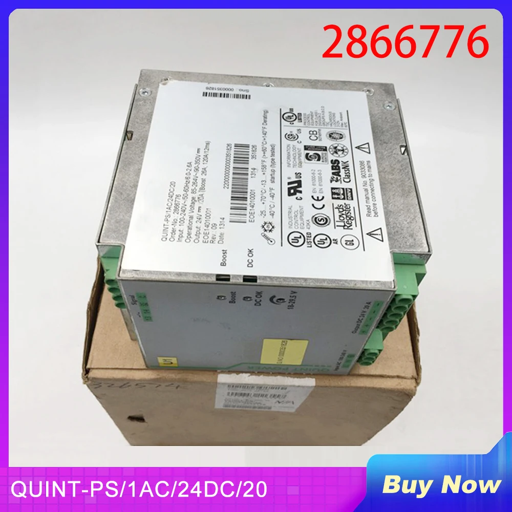 New For Phoenix QUINT-PS/1AC/24DC/20 24V/20A Switching Power Supply 2866776