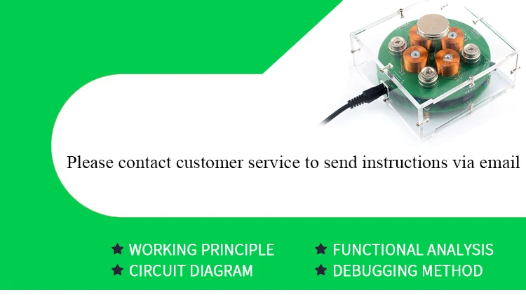 CIRMECH Intelligent Magnetic Levitation Push Type Magnetic Levitation DIY Kit DC12V 2A New Style Suspension Magnetic