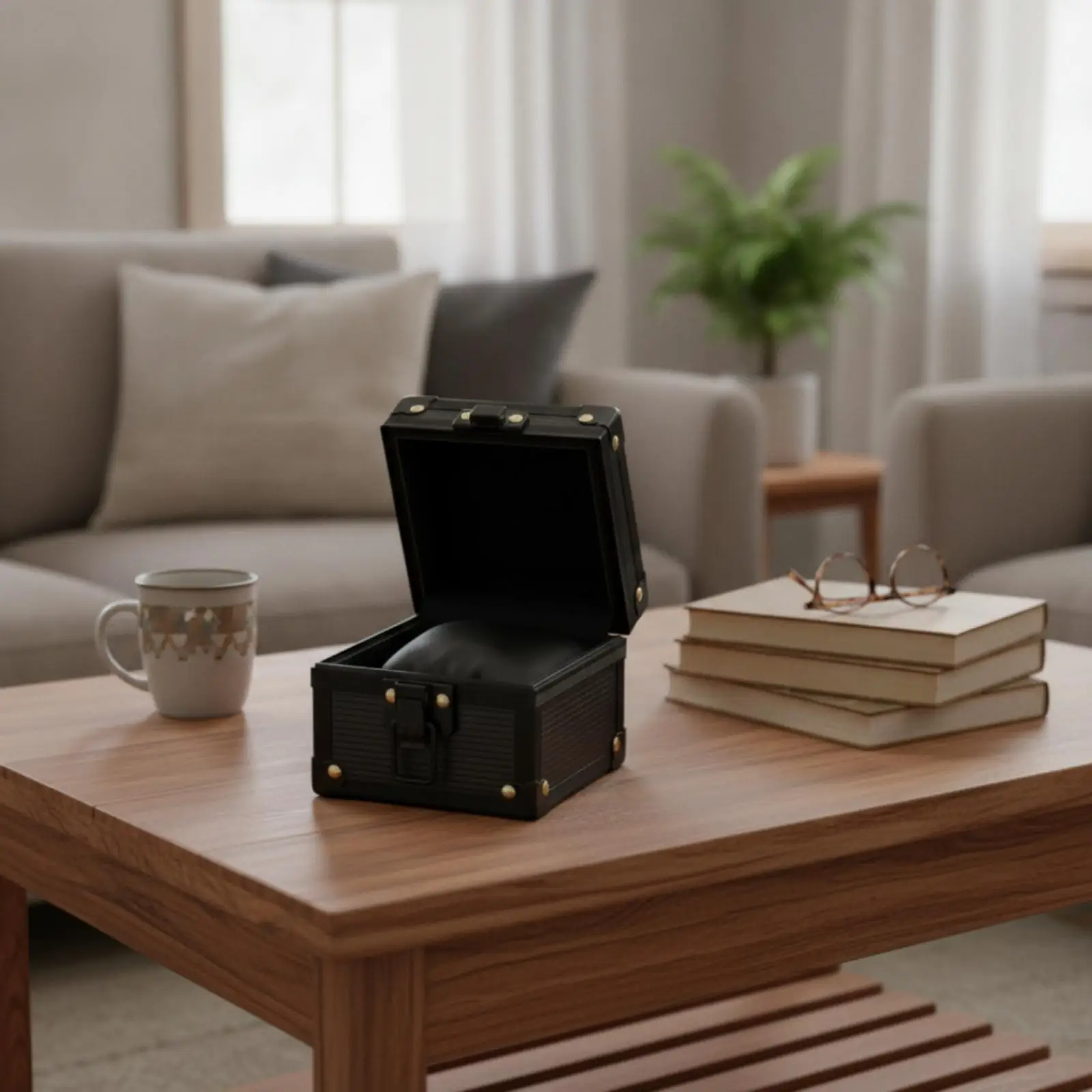 Single Watch Case Safeguarding Single Watch Box Soft-Lined for Travel, Desktop