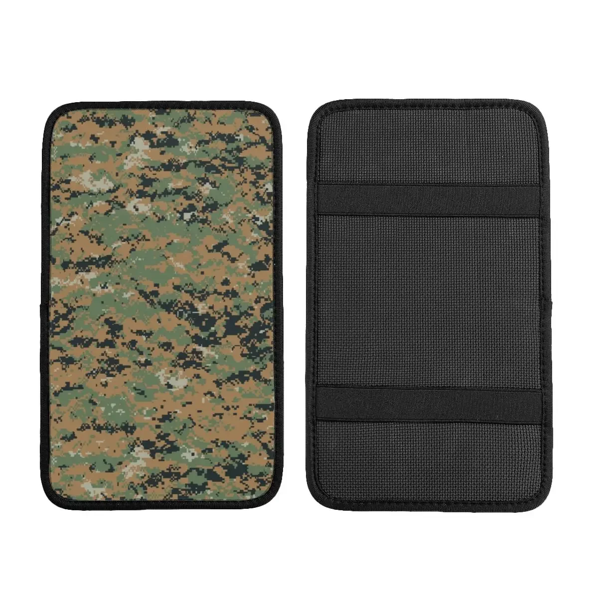 Marpat Military Army Camo Car Armrest Cover Mat Anti-Slip Woodland Camouflage Center Console Pad Storage Box Protection Cushion