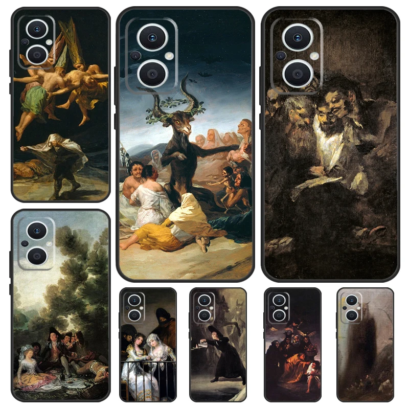 Francisco Goya Paintings Case For OPPO Reno 8 7 6 5 4 Lite 2Z 4Z 5Z 8T 10 OPPO Find X5 X6 Pro X2 Lite X3 Neo Cover