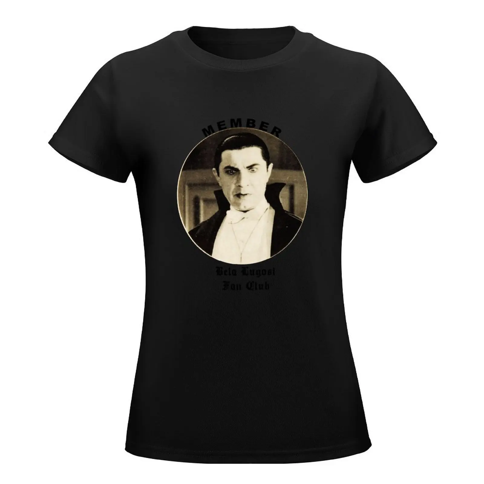 Bela Lugosi Fan Club T-Shirt shirts graphic tees summer clothes tees Aesthetic clothing t-shirts for Women cotton