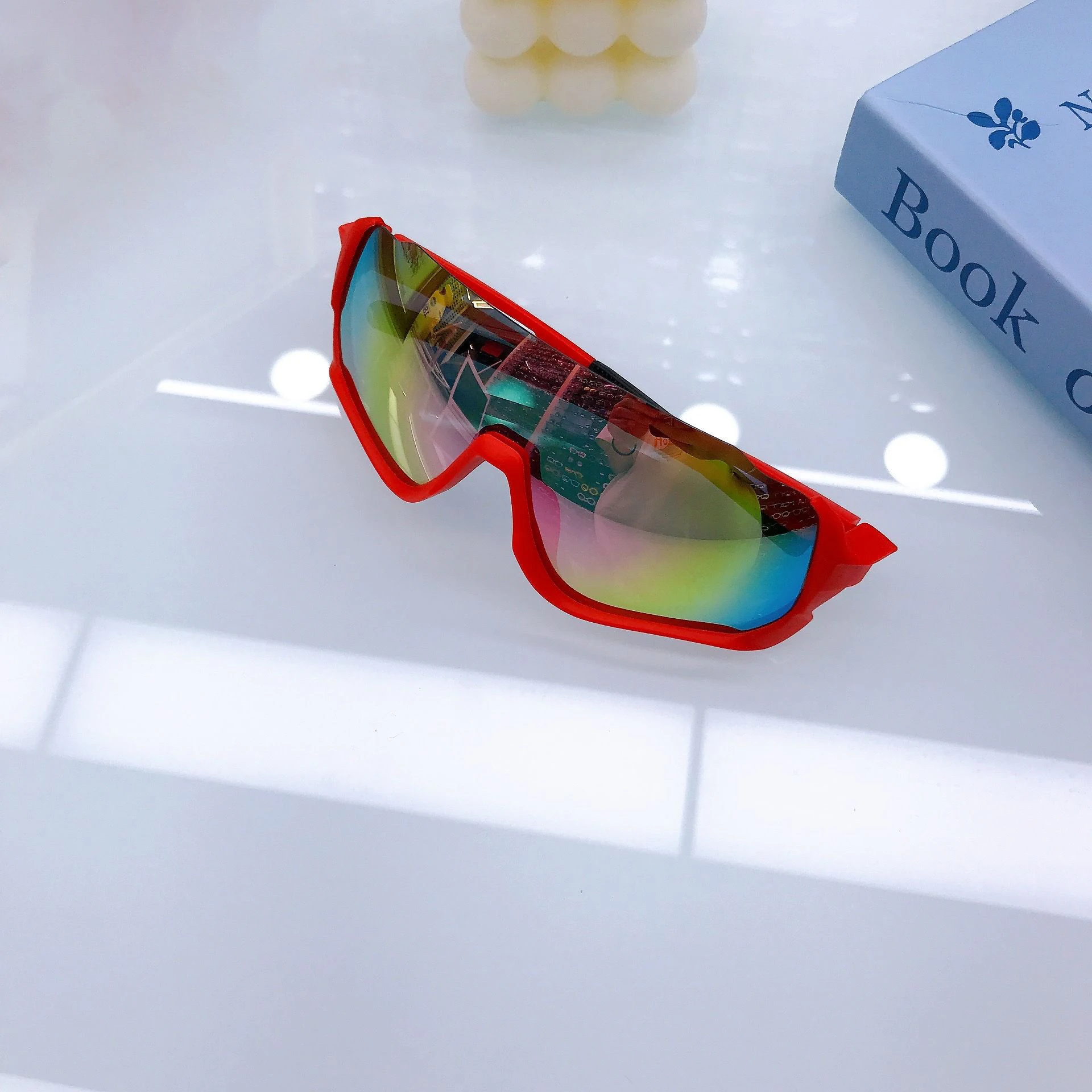 نظارات شمسية كاجوال وشخصية بإطار كبير لعام 2025، نظارات ركوب الدراجات للأطفال، أولاد الطيار الرائع، طفل للفتيات #2