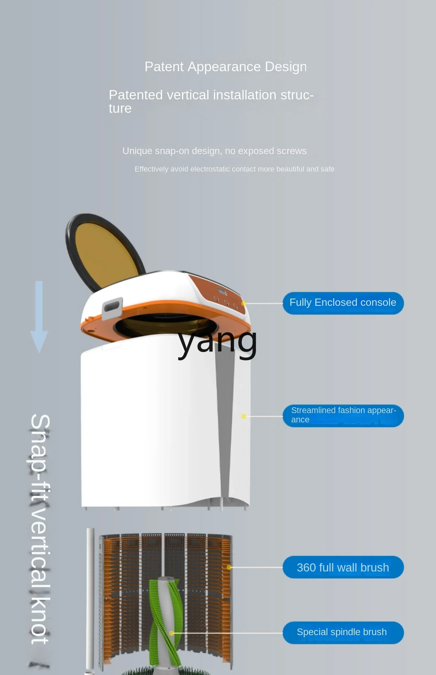 CX  Household Small Smart Shoe Washing Machine Professional Grade Shoe Brushing Machine