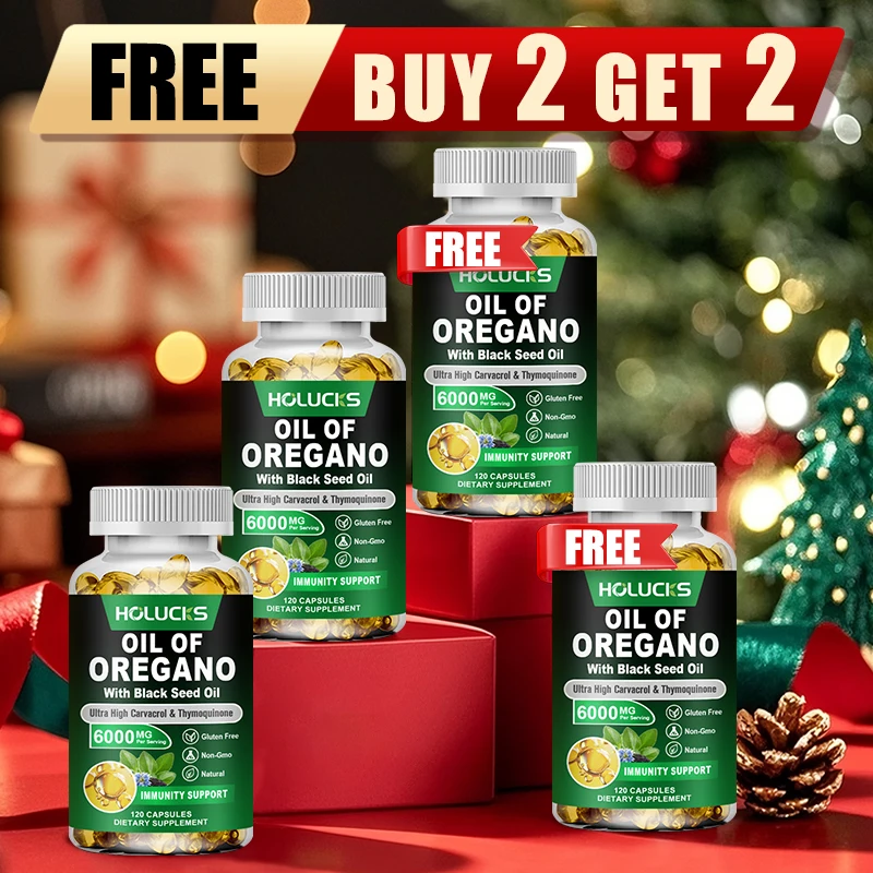 

Buy 2 Get 2 Free! Premium Oil of Oregano Capsules, Support Respiratory & Gut Health, Immunity, Antioxidant Powerhouse, Vegan