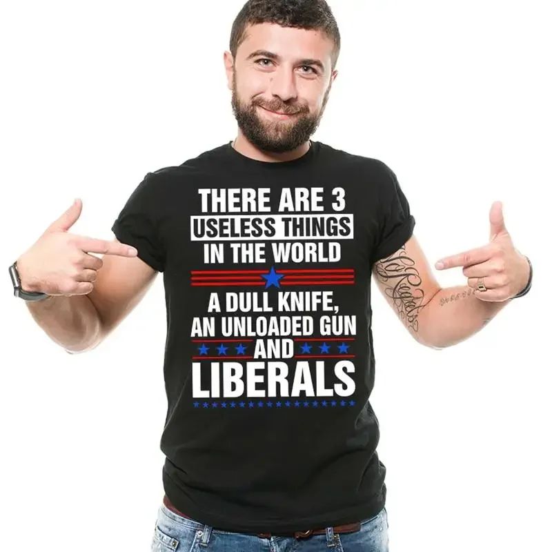 there are 3 Useless things Shirt Anti Liberal Tee 2nd Amendment Patriotic Shirts