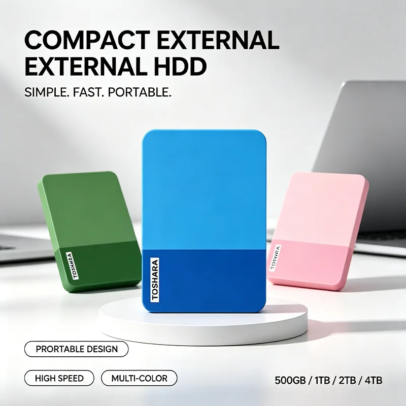 Multi-Color Selection Brand New Portable External Hard Drive High Speed Disk For Laptop Desktop Mac Android Phone Data Backup
