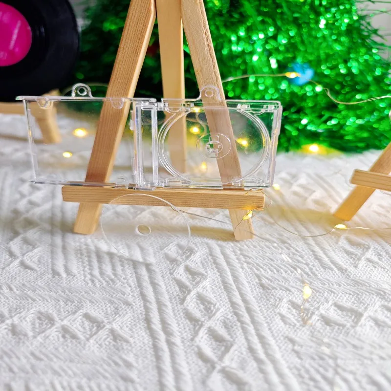 Unlock Creativity & Music with NFC Smart Backpack Clip DIY Keychain - Mini CD Box Gift for Festivals Parties Personalized Decor