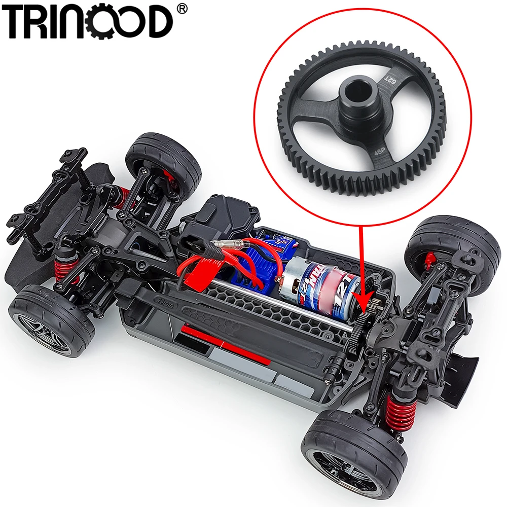 

TRINOOD 48P 55T/62T Steel Spur Gear Transmission Gears for 1/10 Ford Bronco GT4-TEC 2.0 Accessories