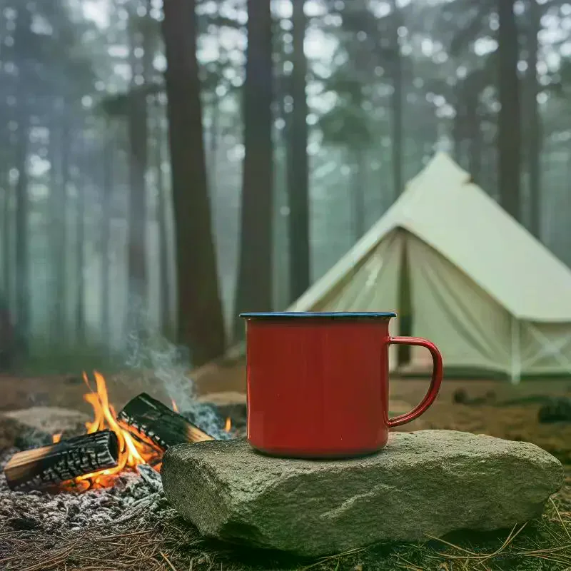 Enamel Drinking Cups Heat Resi - Home Office Logo review and price