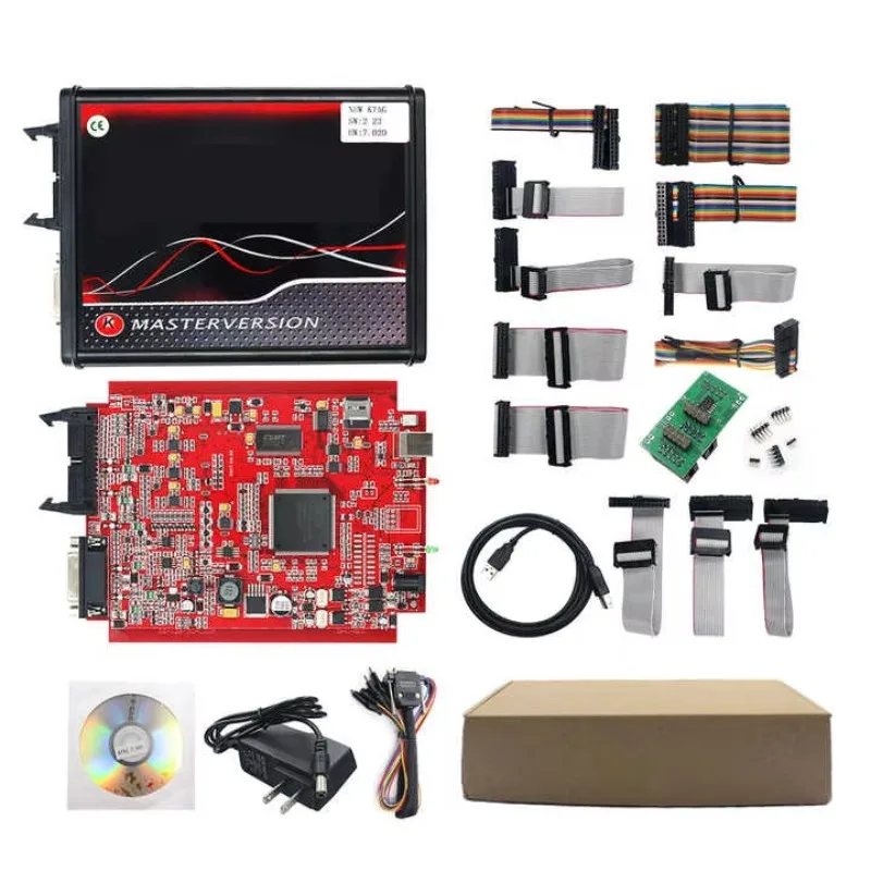 Red PCB KTAG V7.020 V2.25 ECU Chip Tuning Tool K-TAG Programmer Master No Token for BDM Frame view 2
