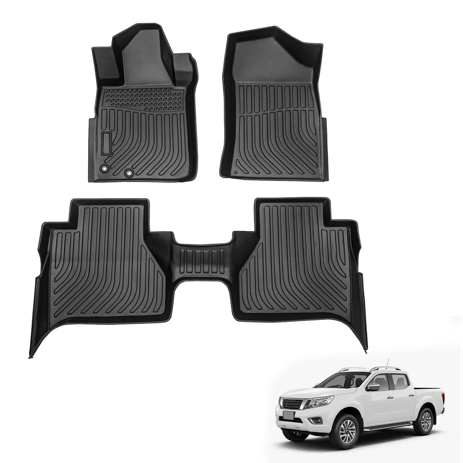 

Fit All-Weather Wear-Resistant TPE Car Floor Mats for Nissan Navara Access 2015-2024