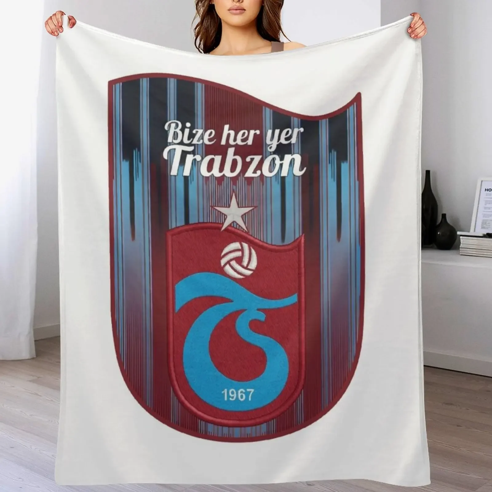 

Bize Her Yer TRABZON Throw Blanket Soft Big Loose Flannel Fabric Sleeping Bag Blankets