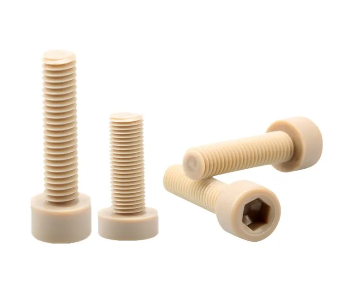 M12 High Temperature Resistant PEEK Hex Socket Cap Head Screw Round Head Hexagon High Strength bolt 25mm/55mm Length