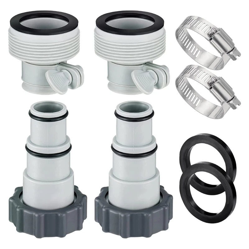 Swimming Pool Hose Adapter with Collar for IntexFit ARU Threaded Pumps Dropship