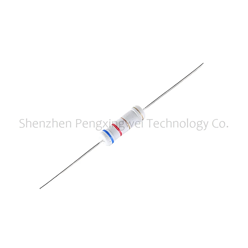 50pcs 2W 5% Carbon Film Resistor 1 1.2 1.5 10 12 15 100 120 150 Ohm R K Resistance 1R 1R2 1R5 10R 12R 100R 1K 10K 100K 0.1R-1M