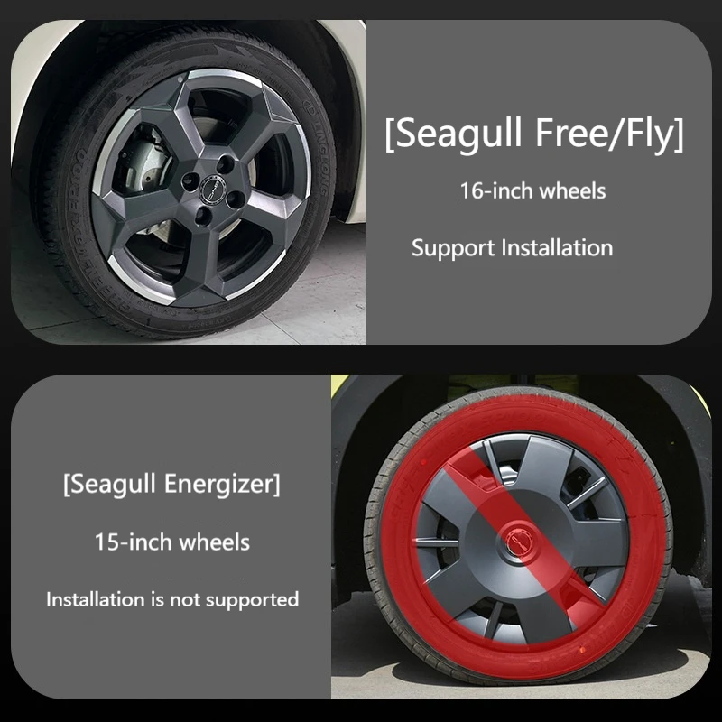 4PCS Cap Performance Replacement Wheel Cap Automobile Full Rim Cover Accessories For BYD DOLPHIN MINI Seagull Atto 1