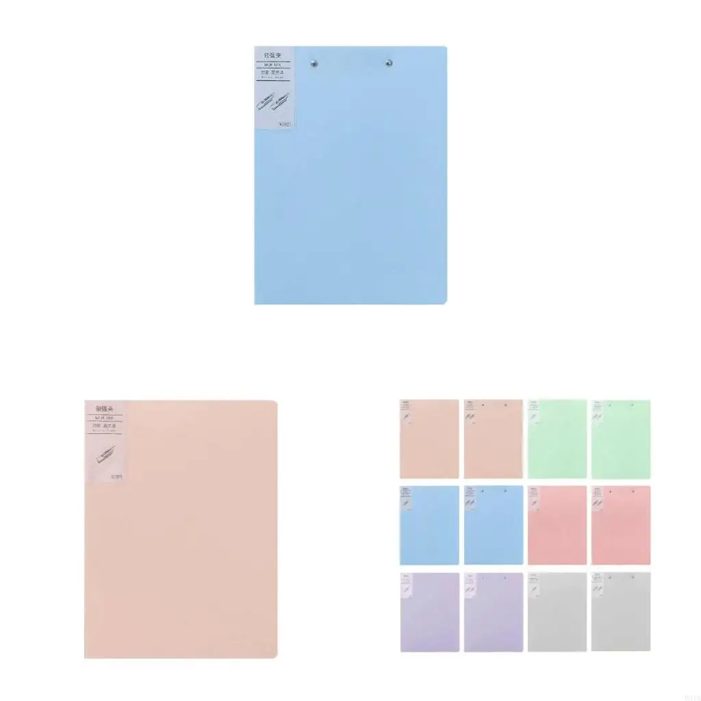 

M5TB Simple Styly Morandi Matte File File Сумка организатора файлов с помощью Page Clip