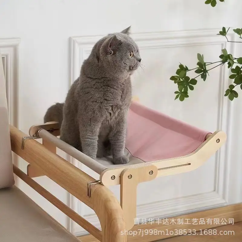 

Window Sill Cat Bed Hanging Hammock Pet Nest for Four Seasons Cozy Spot Balcony