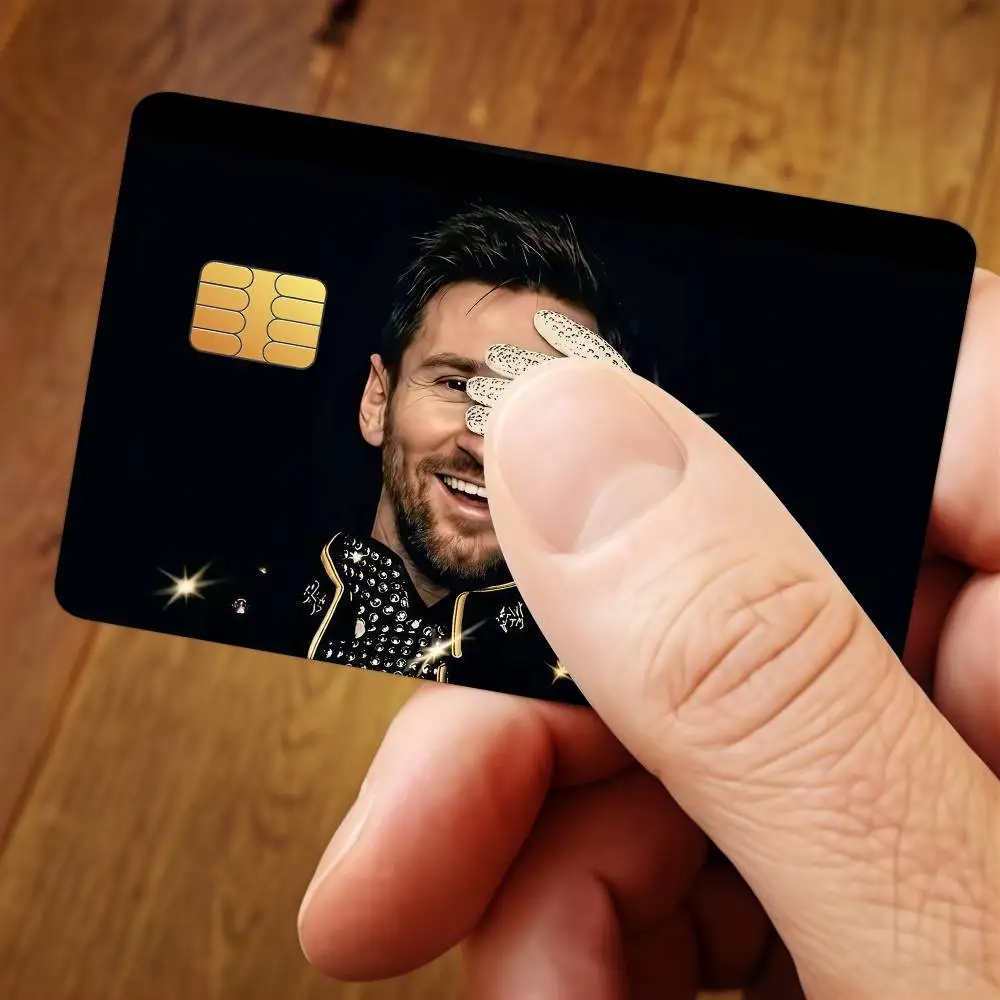 Superstar Football M-Messi-S Cool Credit Card Skin Stickers For Bank Card Bus Metro Cards Waterproof Anti-Scratch Gift 4PCS