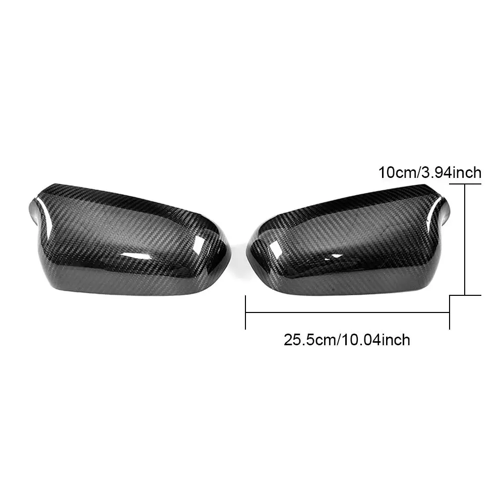 Carbon Fiber Car Rearview Mirror Covers Caps for Audi A4 B5 Replace Side Mirror Caps Covers