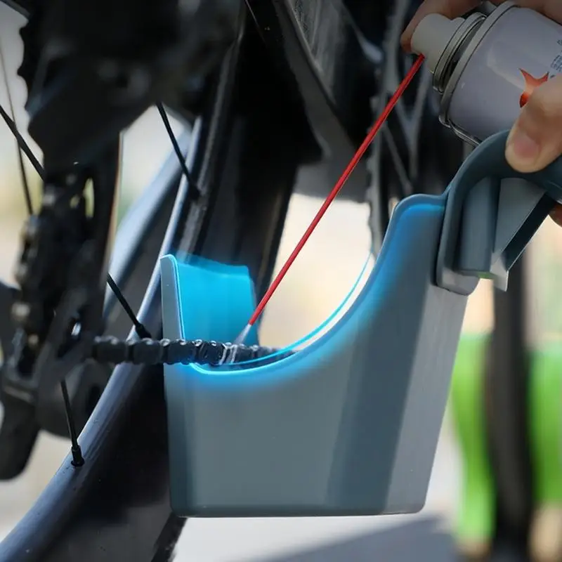 

R6FE Plastic Oil Dirt Catcher Box For Bike Motorcycle Chain Cleaning And Maintenance