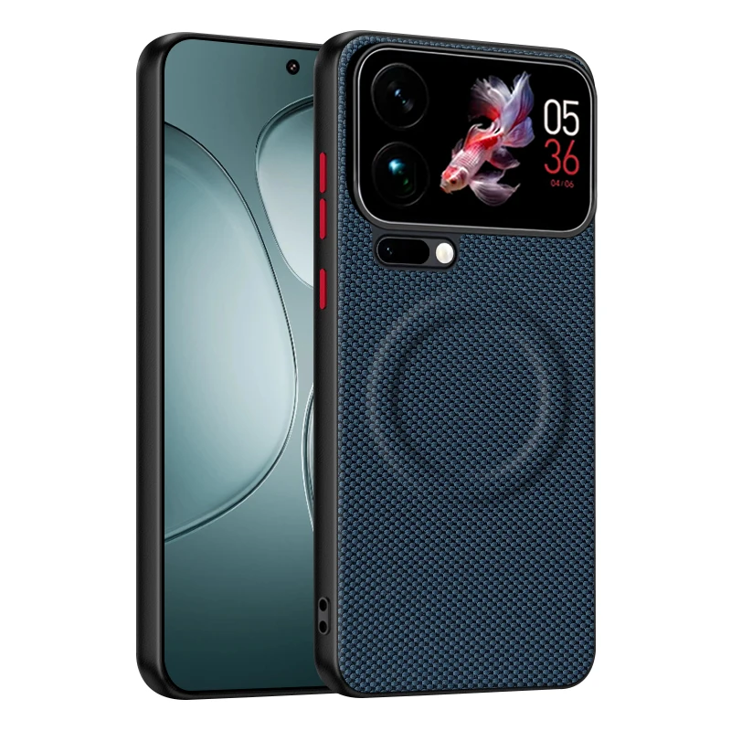 เคสสำหรับ Xiaomi 17 Pro Max 17 Pro ผ้าไนลอนทอแบบด้าน แม่เหล็ก หนังสัมผัสนุ่ม ปกป้องด้านหลังโทรศัพท์ สำหรับ Xiaomi 17 Pro Max