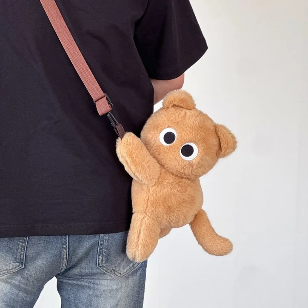 Kawaii Siamese Cat Shoulder Bag Stuffed Animal With Detachable Strap Animal Lamb Crossbody Bag Lightweight Soft Backpack